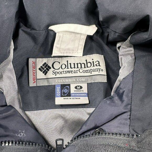 Columbia Omni Tech Vertex Waterproof Hidden Hood Jacket Red Women’s Size Medium - Picture 2 of 6